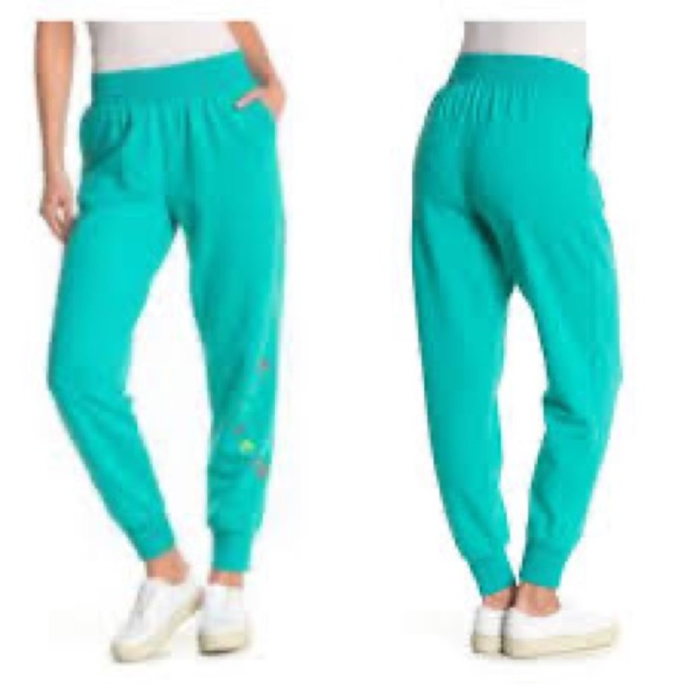 True Religion Teal Love Sweatpants